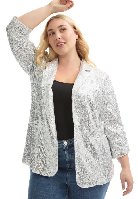 Sequin Blazer (Plus Available)