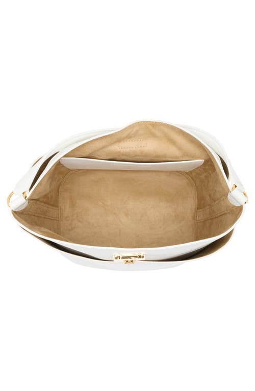Veronica Beard The Crest Lock Leather Bucket Bag