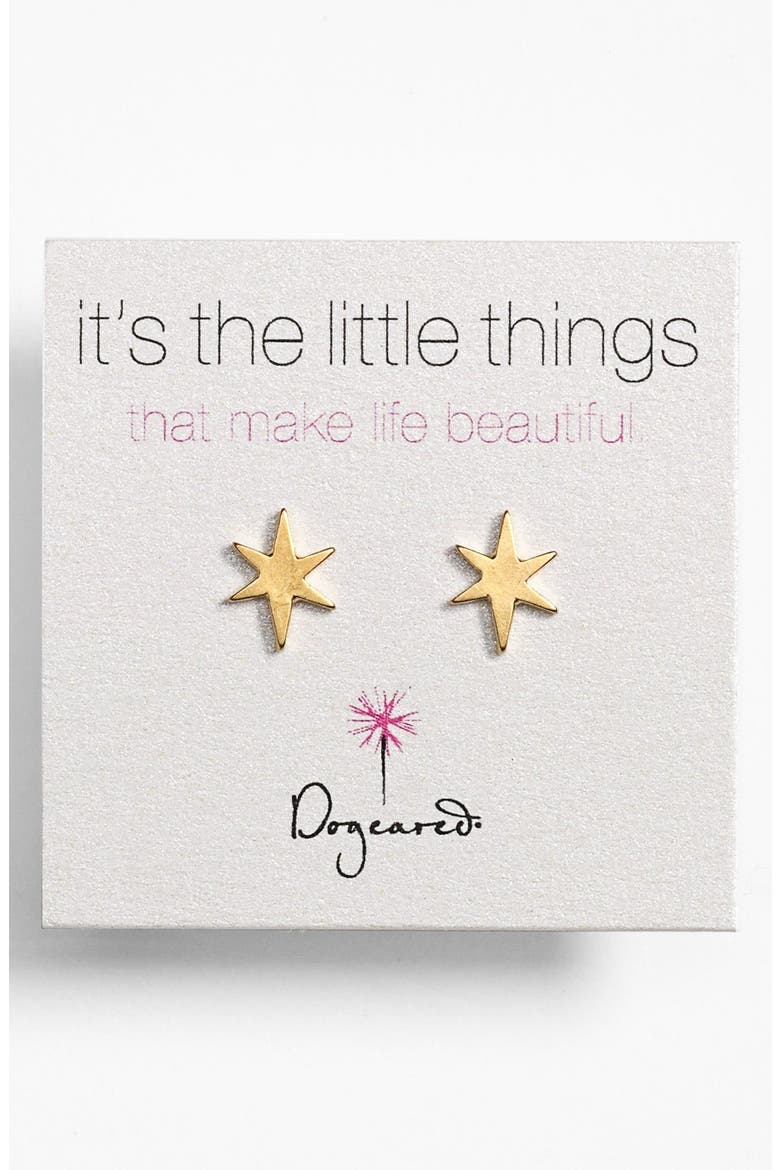 'It's the Little Things' Star Stud Earrings, Main, color, GOLD DIPPED