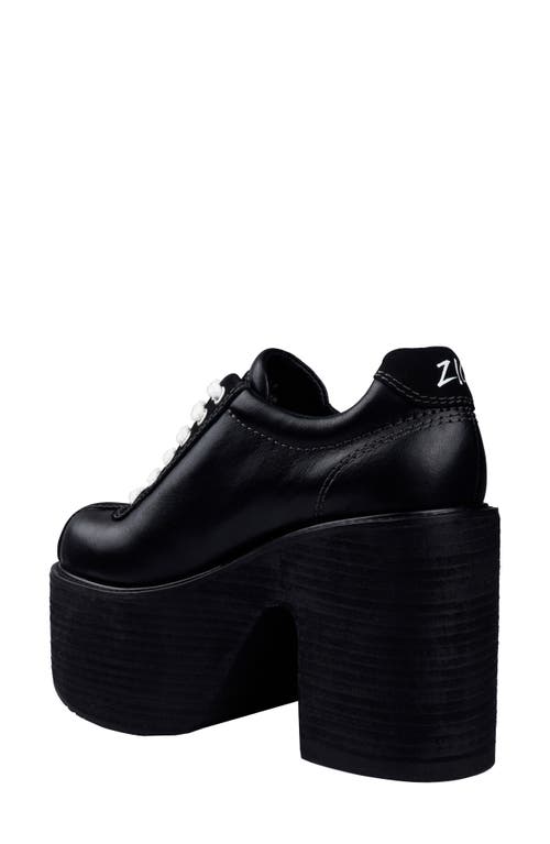 Zigi Shelby Lace-up Platform Shoe In Black