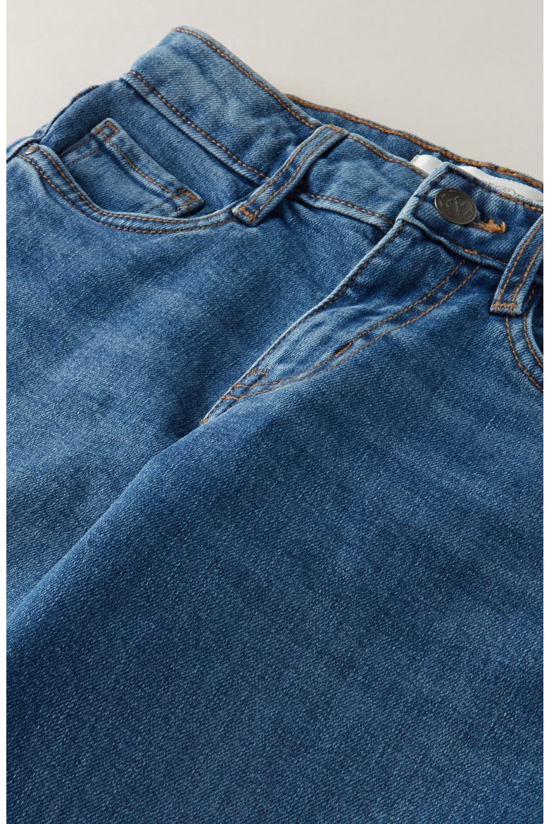 Kids' Stretch Denim Wide Leg Jeans, Alternate, color, SUN FADED INDIGO WASH