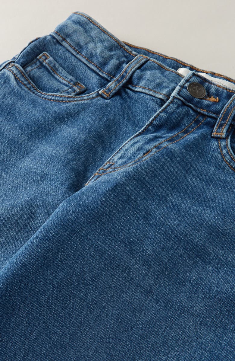 Treasure & Bond Kids' Stretch Denim Wide Leg Jeans, Alternate, color, Sun Faded Indigo Wash