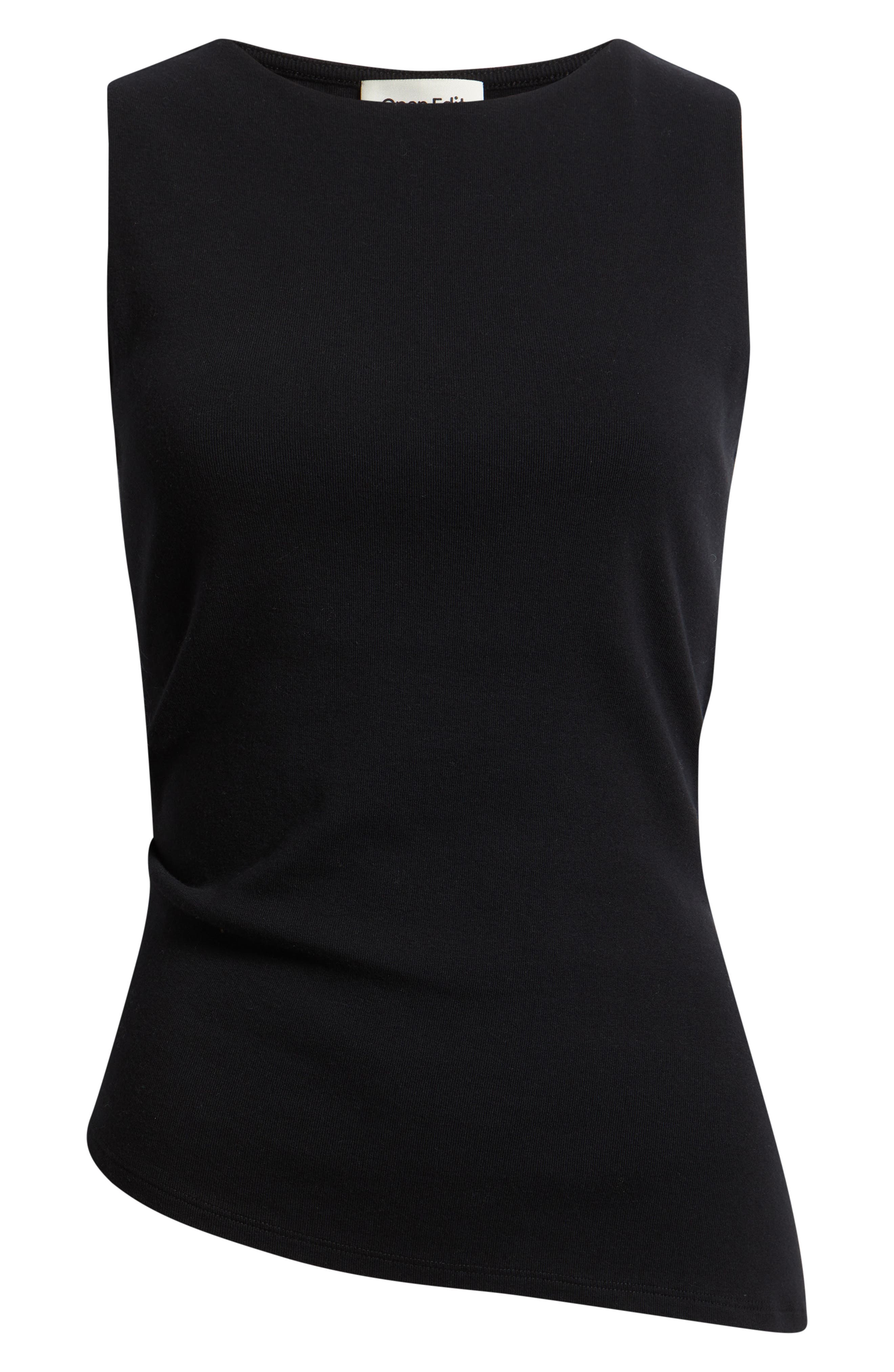 Asymmetric Rib Cotton Tank (Women) | Nordstrom