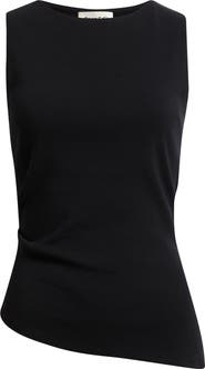 Open Edit Asymmetric Rib Cotton Tank