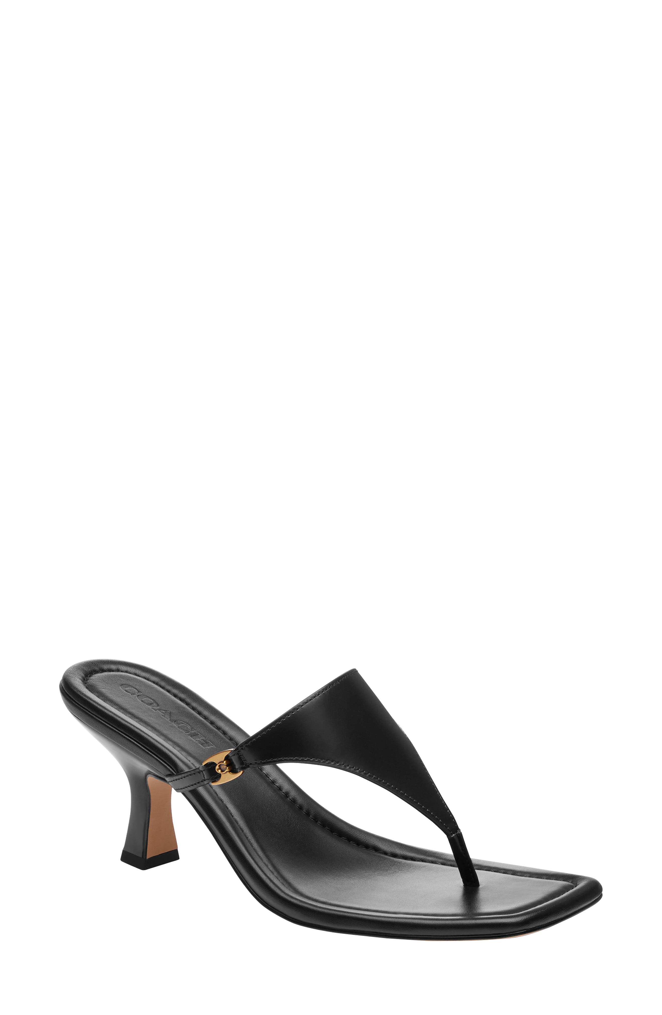 COACH Heritage Hardware Sandal, Main, color, 