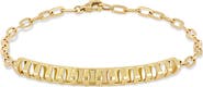 Bony Levy 14K Gold Caged ID Bracelet