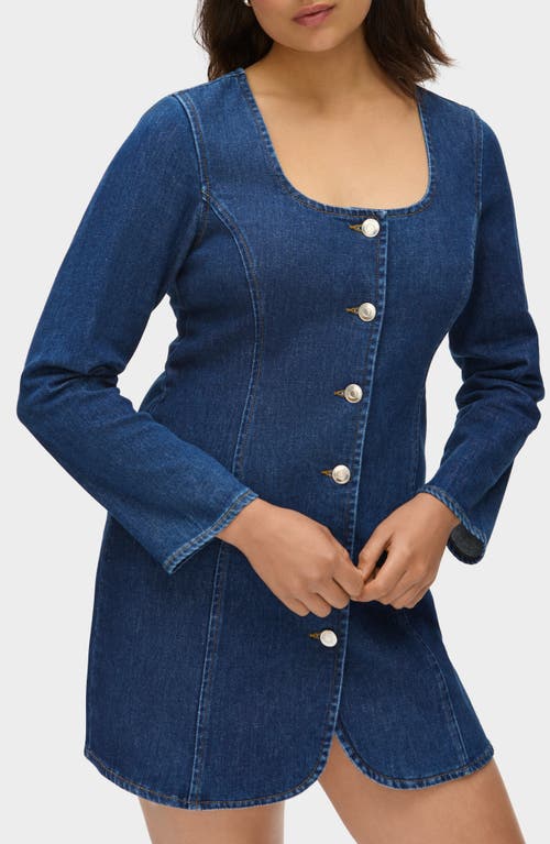 Aligne Pax Denim Minidress In Black