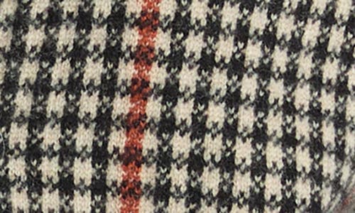 Vince Intarsia Glen Plaid Wool & Cashmere Cardigan In White