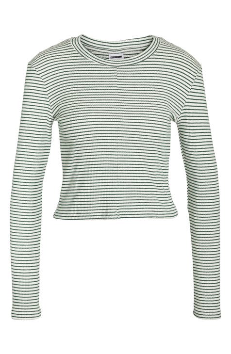 Posy Stripe Long Sleeve Top