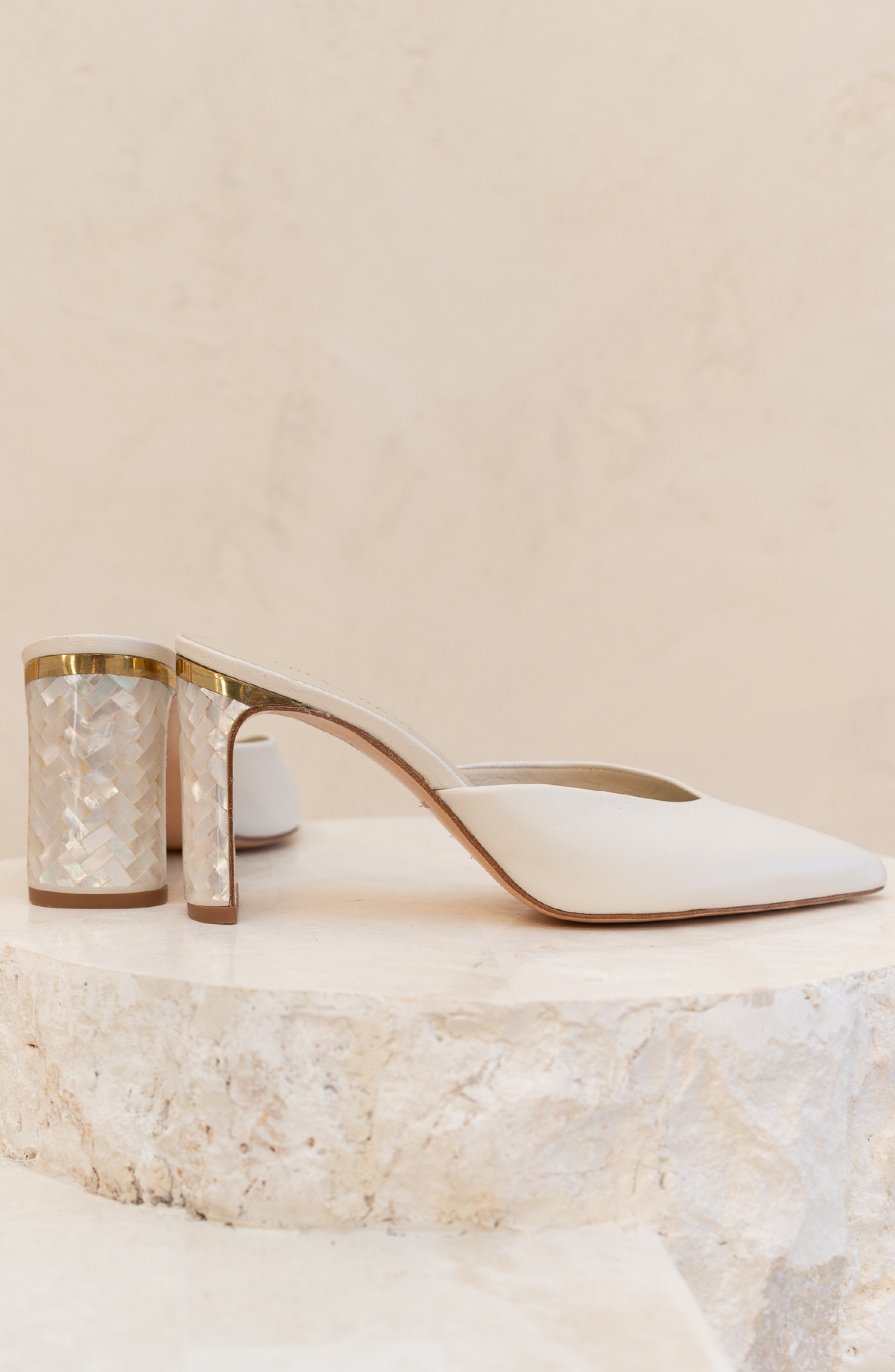 Freya Rose Jolie Pearl Heel Sandal, Alternate, color, Ivory