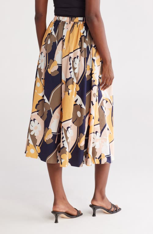 ADRIANNA PAPELL ADRIANNA PAPELL A-LINE PRINT SKIRT 