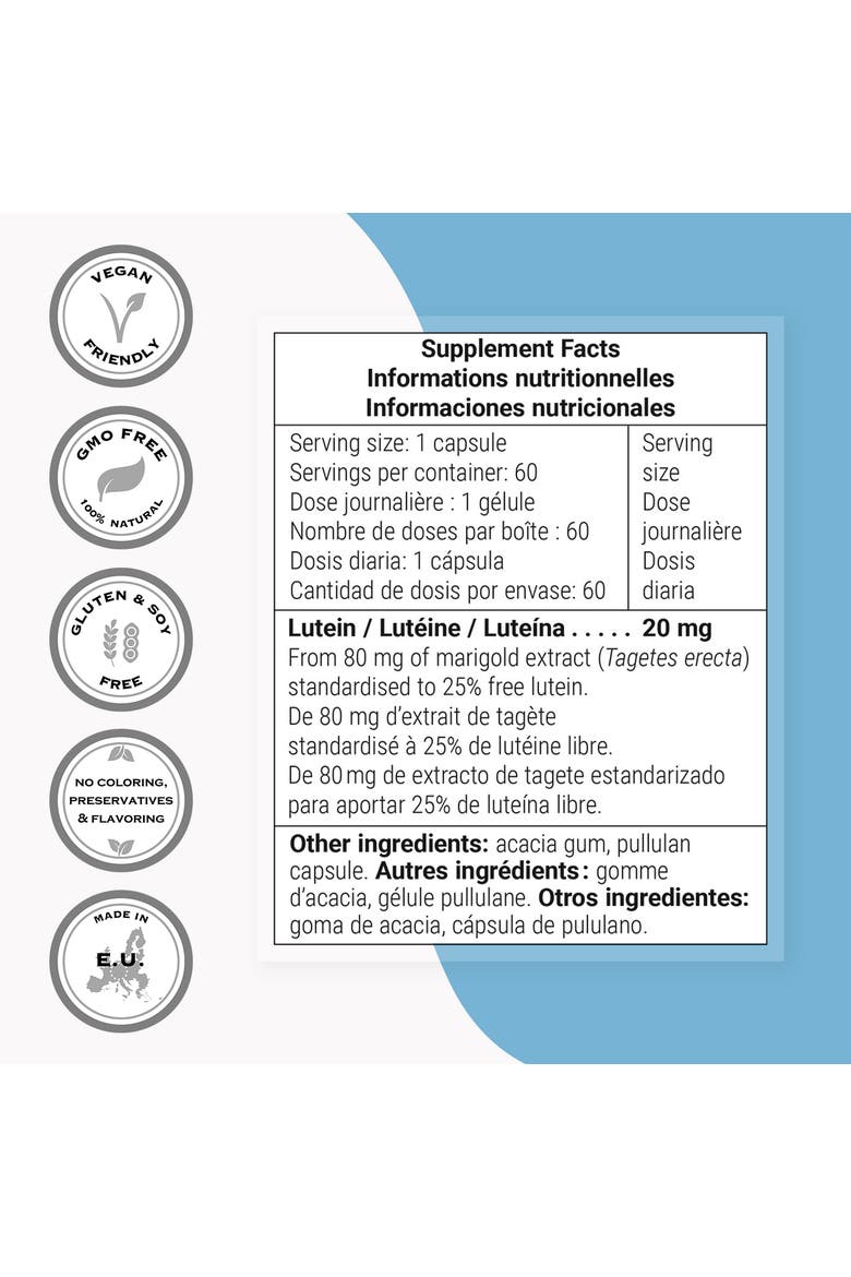 Lutein 20mg per Day, Alternate, color, None