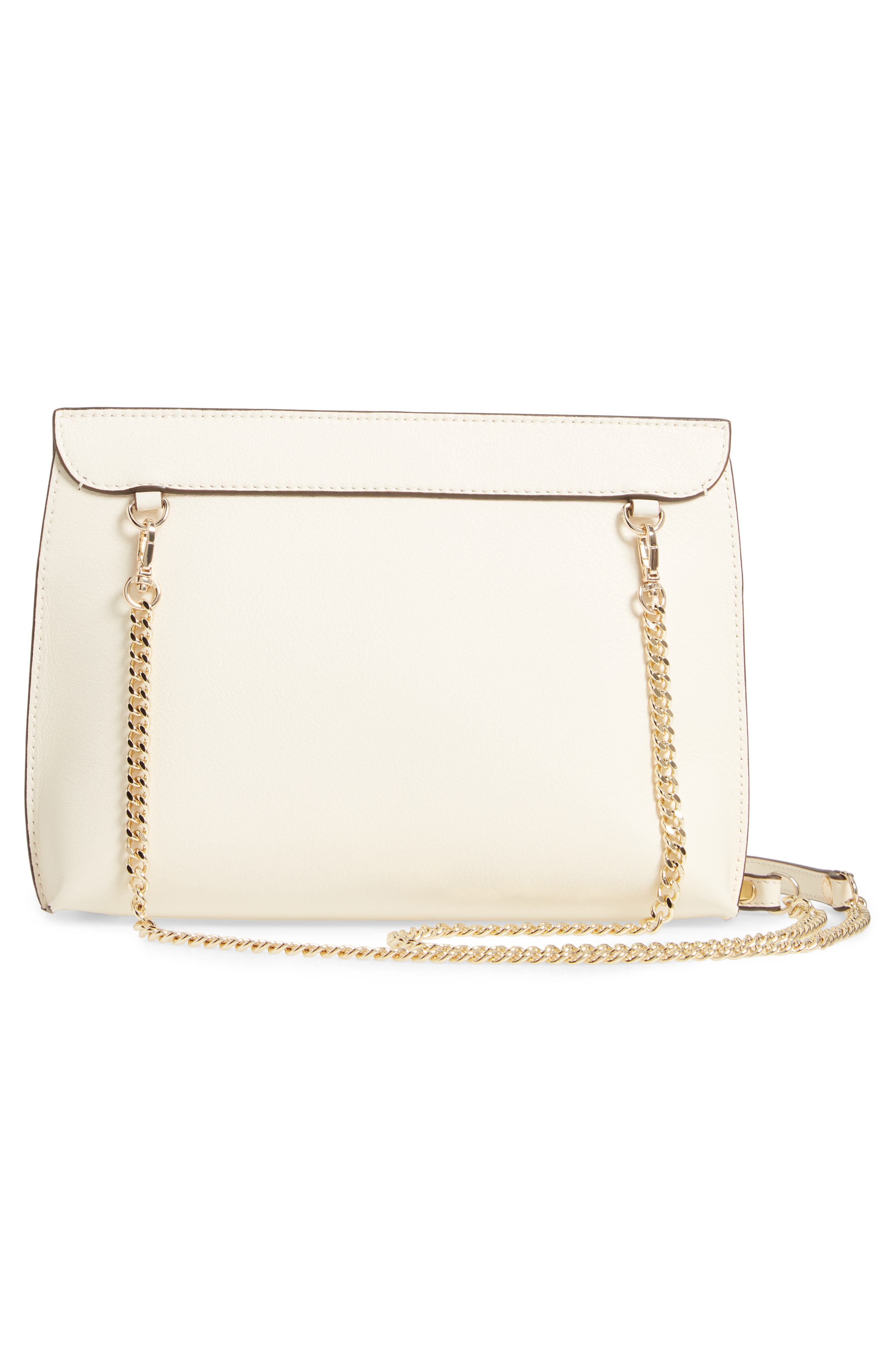 Strathberry East/West Stylist Calfskin Leather Clutch, Alternate, color, Vanilla