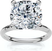 Bliss Diamond Certified 5Ct Cushion Diamond Square Engagement Ring Lab Grown Solitaire