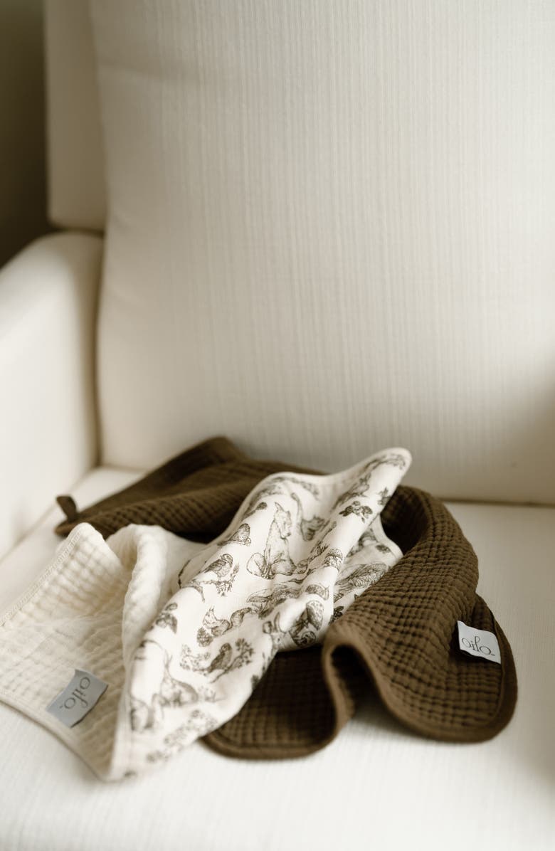 2-Pack Organic Cotton Muslin Burp Cloths