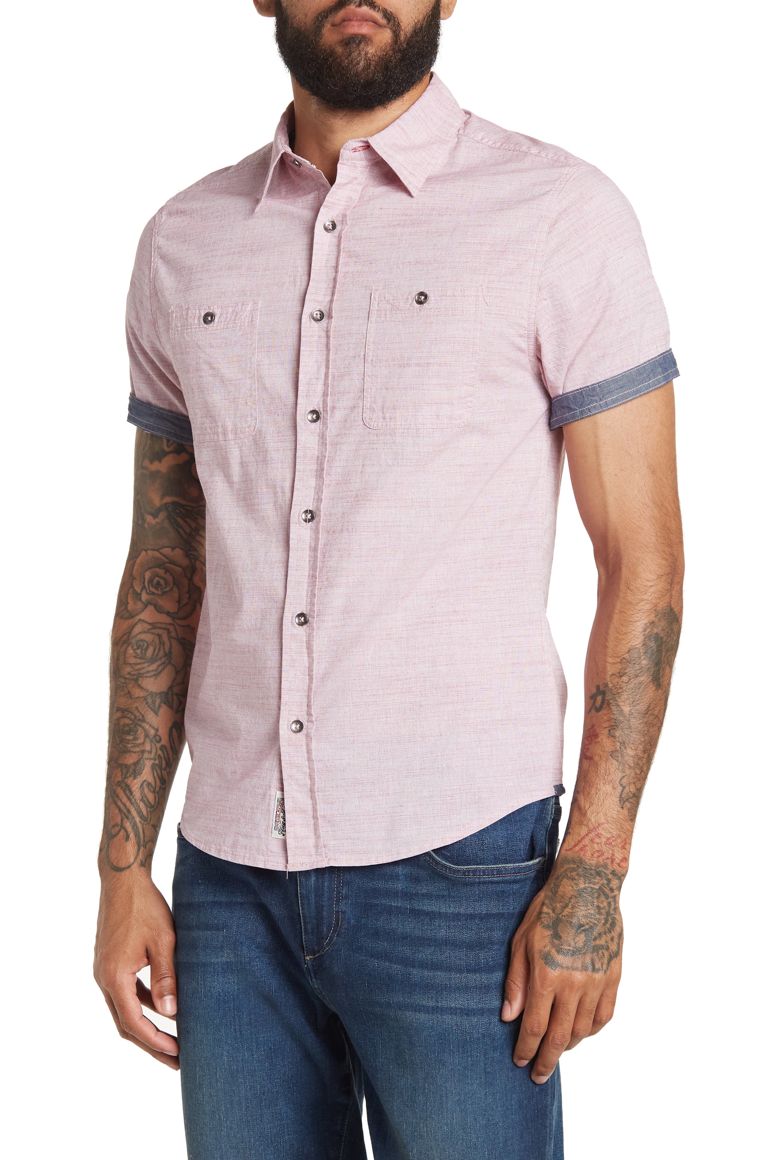 Flag & Anthem Scranton Short Sleeve Button-Up Shirt (Men) | Nordstromrack
