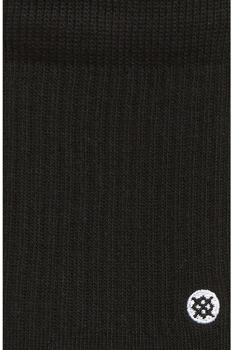 Kids' Icon Street Crew Socks, Alternate, color, BLACK