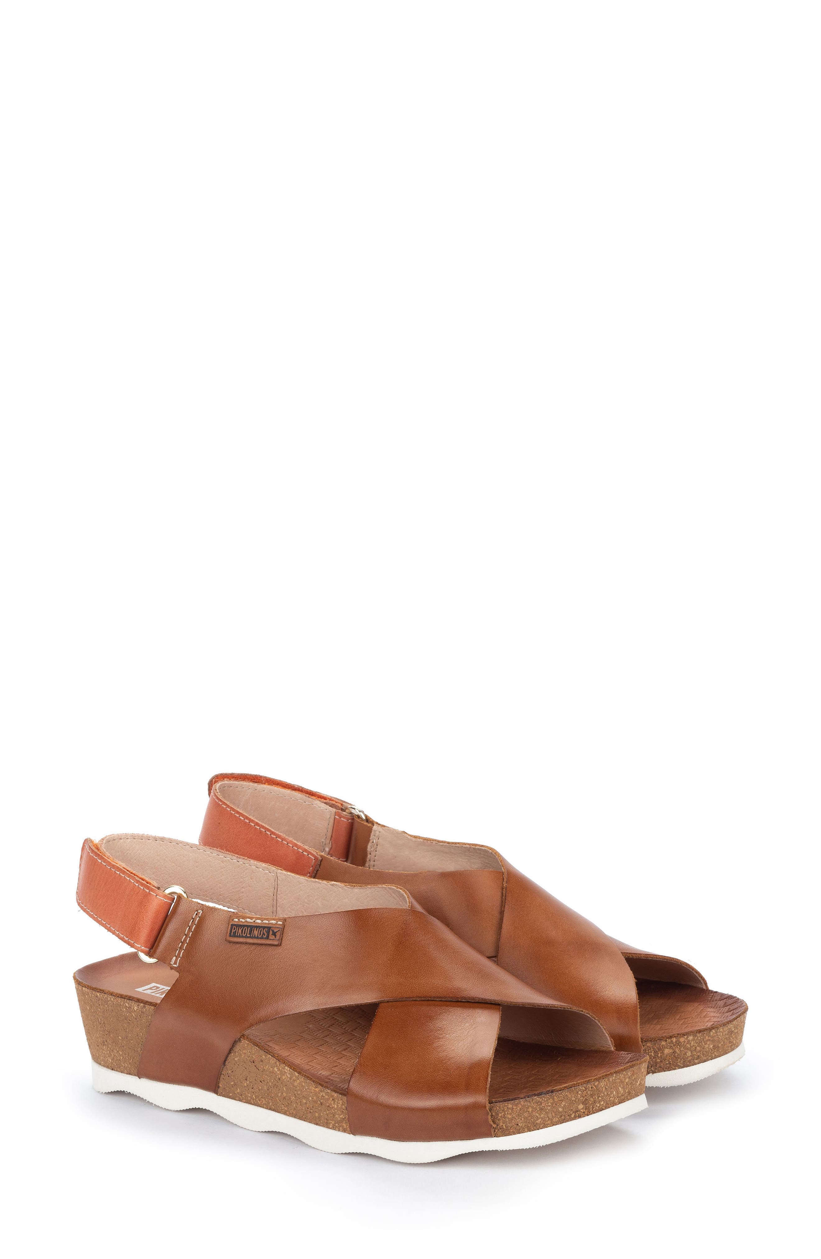 Mahon Platform Sandal, Alternate, color, BRANDY