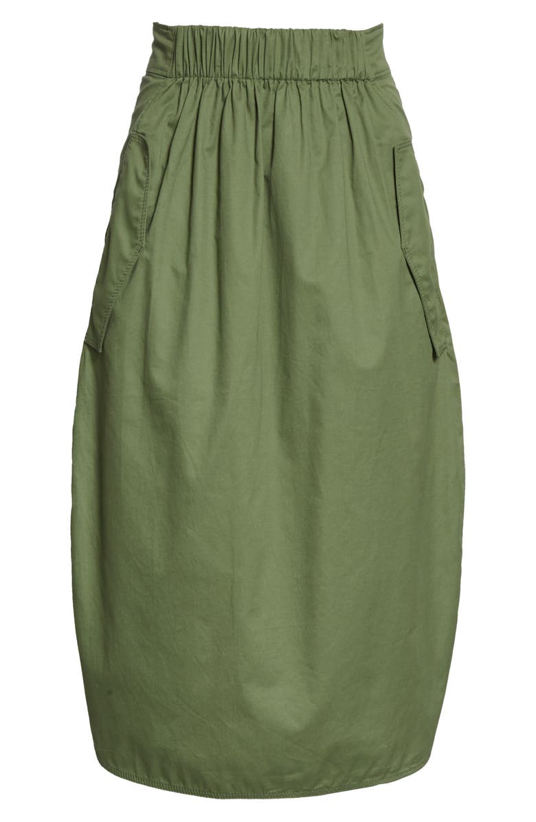 Tibi Featherweight Cotton Twill Skirt, Alternate, color,
