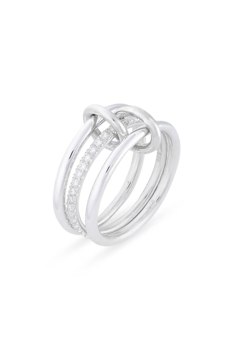 Sonny Linked Diamond Ring, Main, color, SILVER