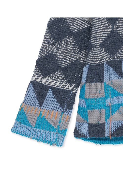 Fortela Hoppy Navajo Cotton Cardigan In Blue