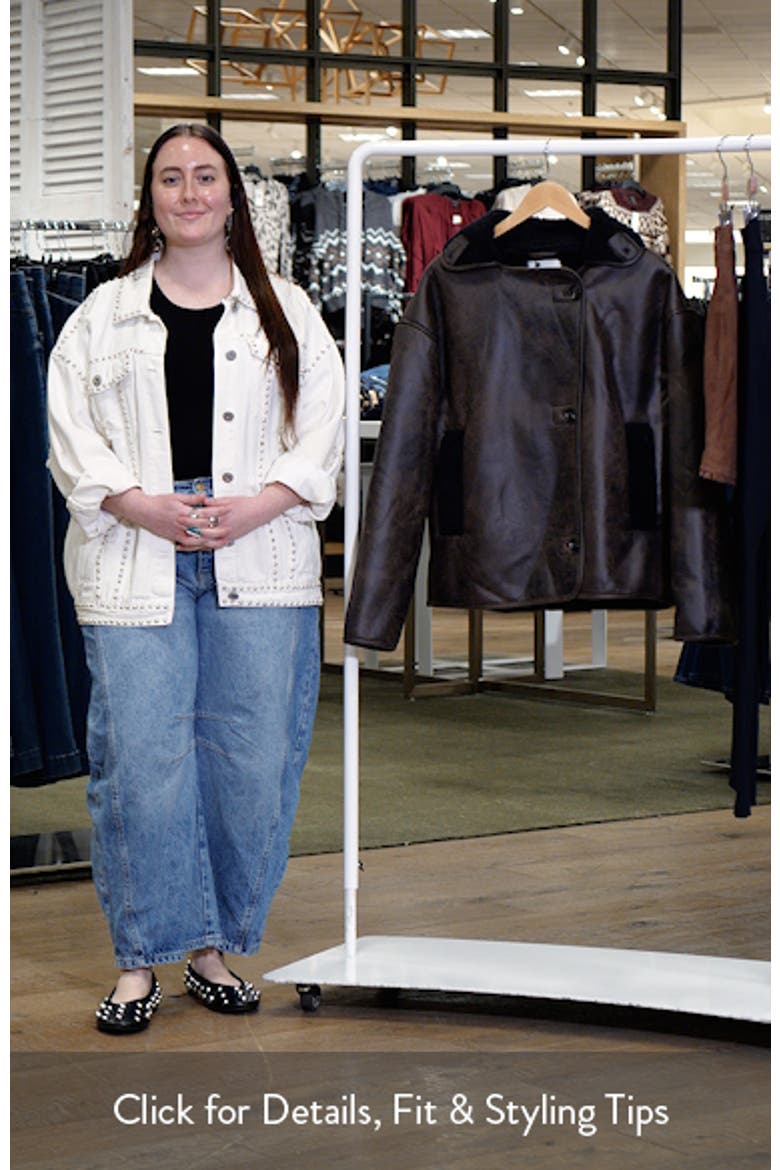 Nunez Water Repellent Faux Shearling Lined Faux Leather Jacket video