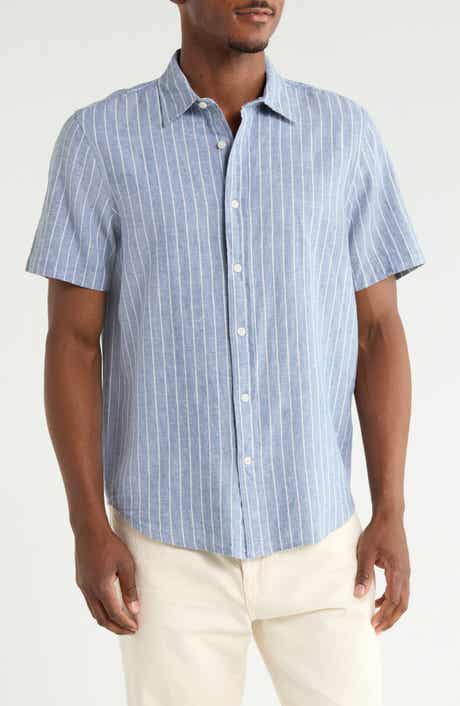 Short Sleeve Linen Blend Shirt