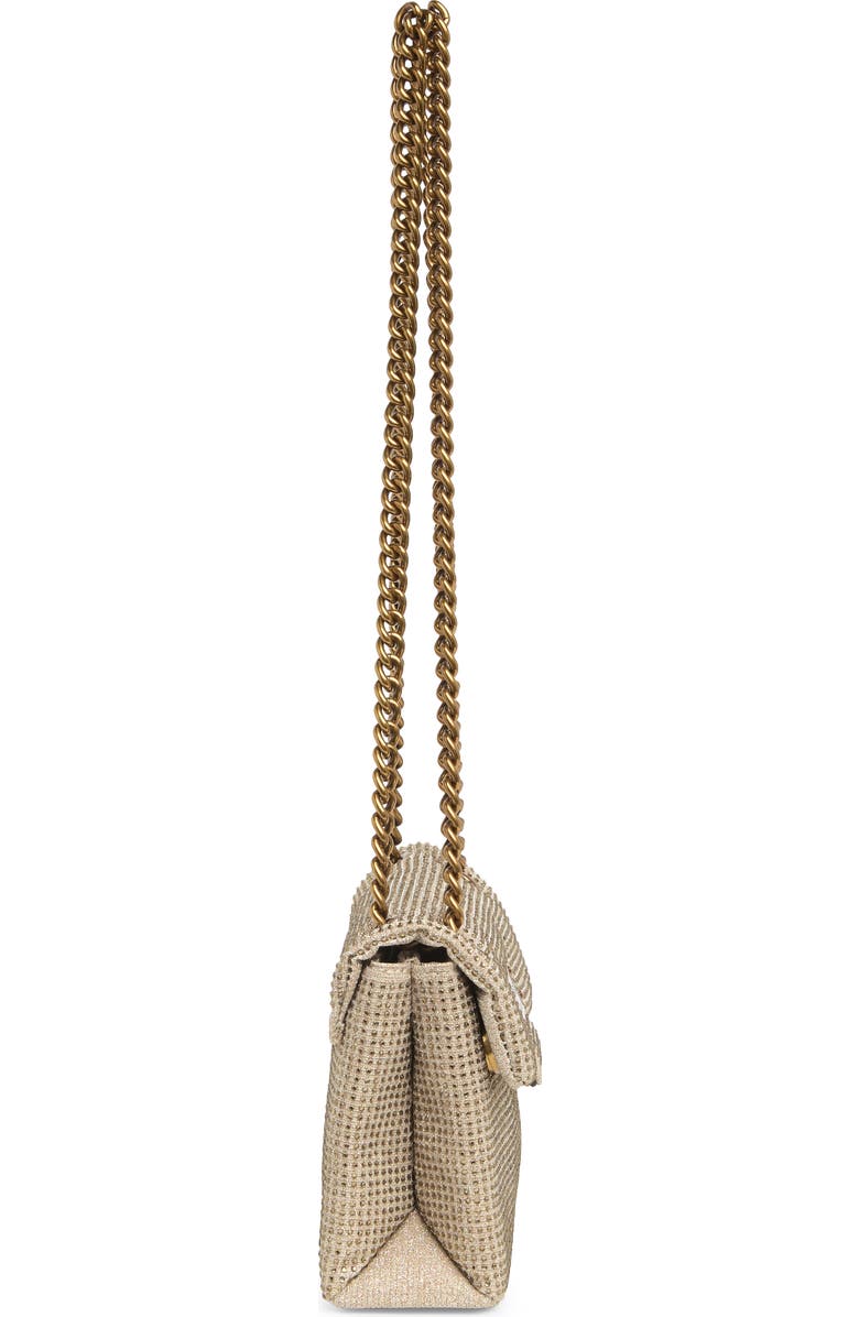 Kurt Geiger London Rhinestone Mini Brixton Shoulder Bag, Alternate, color, Dark Beige