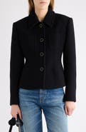 Chloé Wool Blend Bouclette Blazer