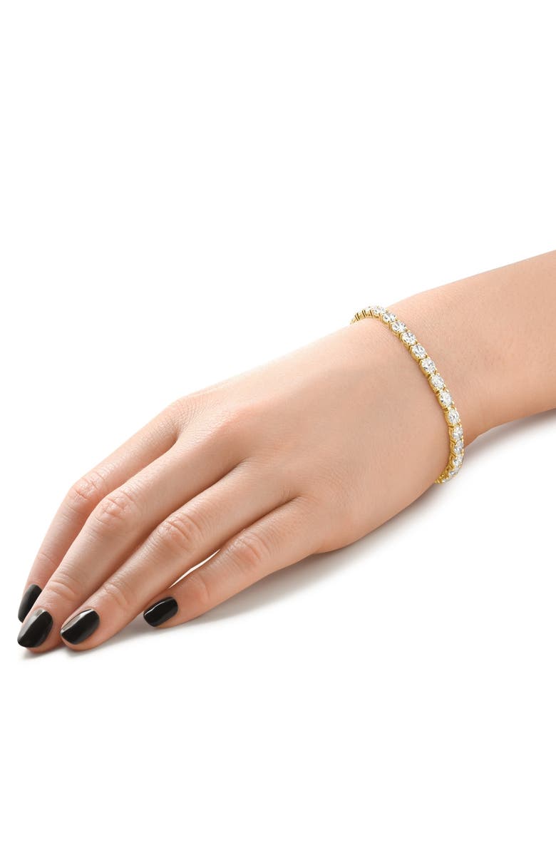 Bliss Diamond 10.75Ct Oval Cut Diamond Tennis Bracelet 7" 14k Gold Lab Grown, Alternate, color, 14K Yellow Gold