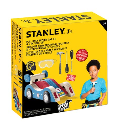 Pull Back Sports car+5-Pc Tool Set