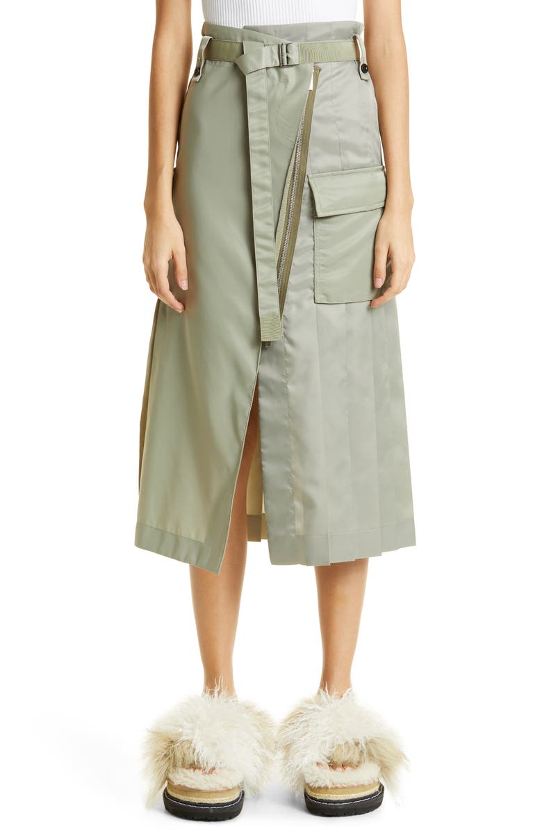 Sacai Belted Cargo Skirt, Main, color,