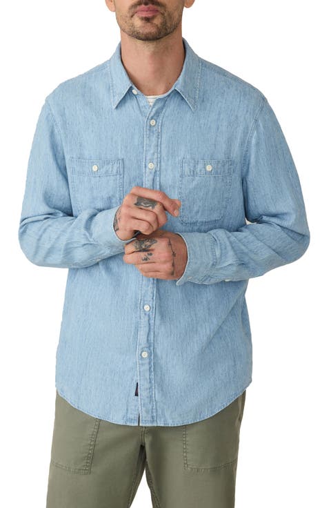 The Tried & True Lyocell & Linen Chambray Button-Up Shirt