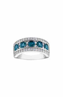 FZN Sterling Silver London Blue Topaz Ring