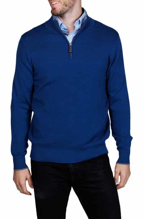 TailorByrd Fine Knit Quarter Zip Sweater