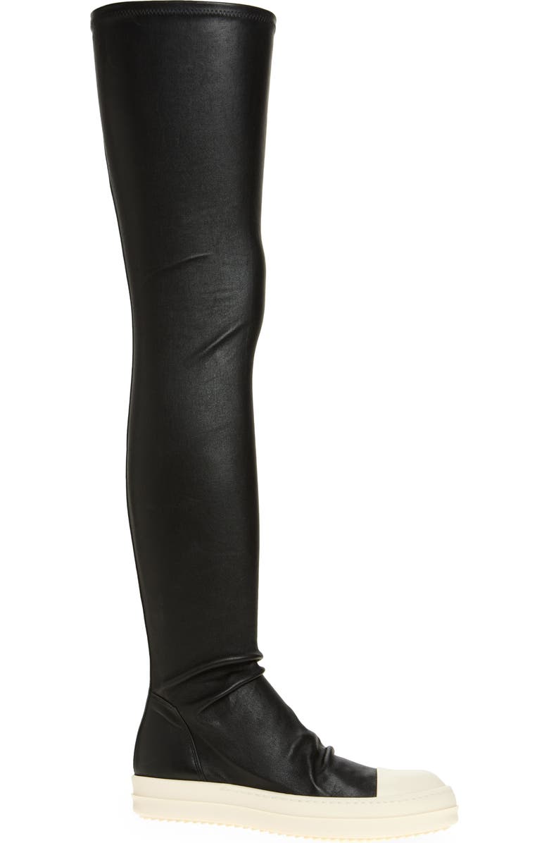 Rick Owens Stocking Sneaks Thigh High Sneaker, Alternate, color,