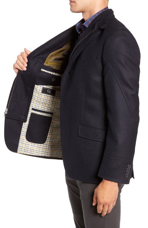 Shop Flynt Regular Fit Wool & Cashmere Hybrid Sport Coat In Navy