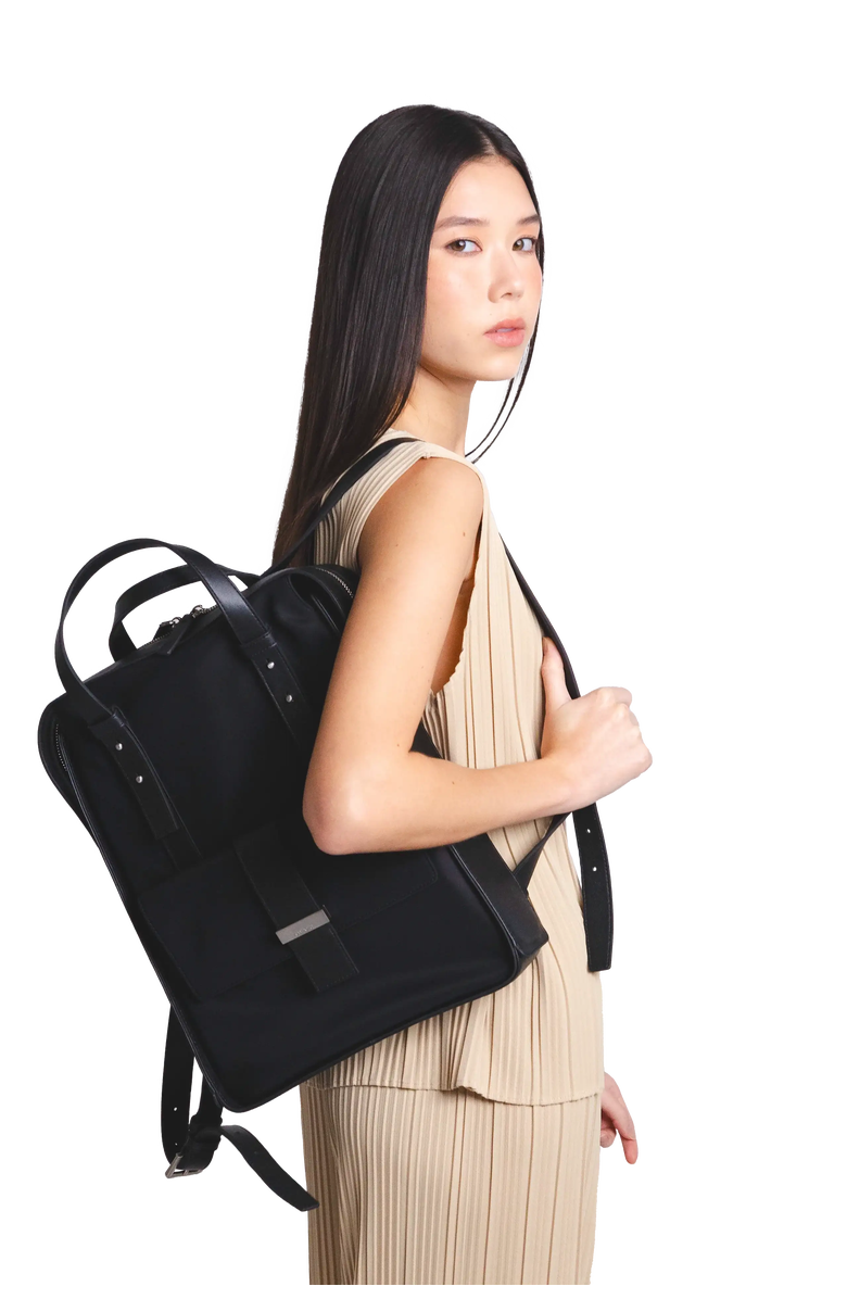 Esthera 7AM Nylon Backpack, Alternate, color, Black