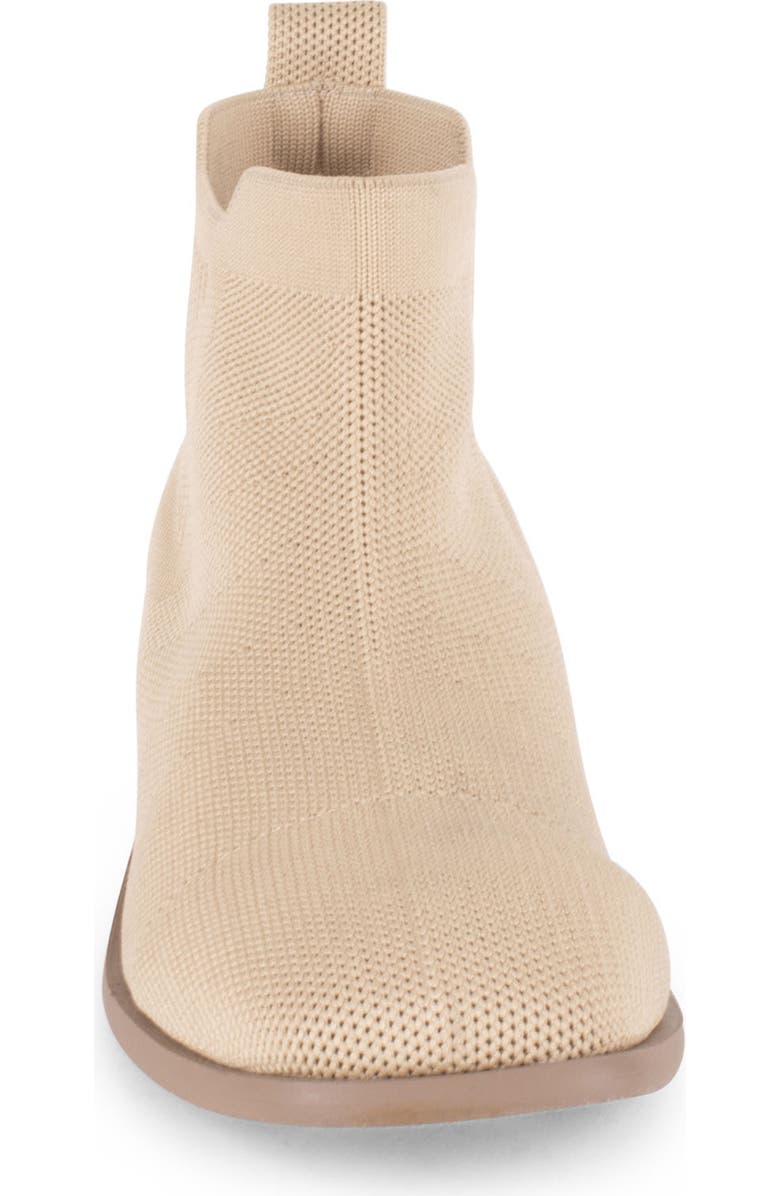 Tahari Roundabout Knit Bootie, Alternate, color, Natural