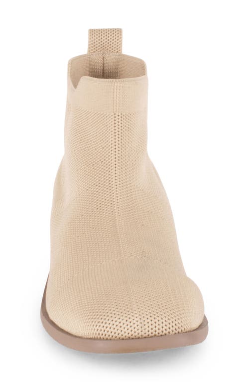 Tahari Roundabout Knit Bootie In Brown