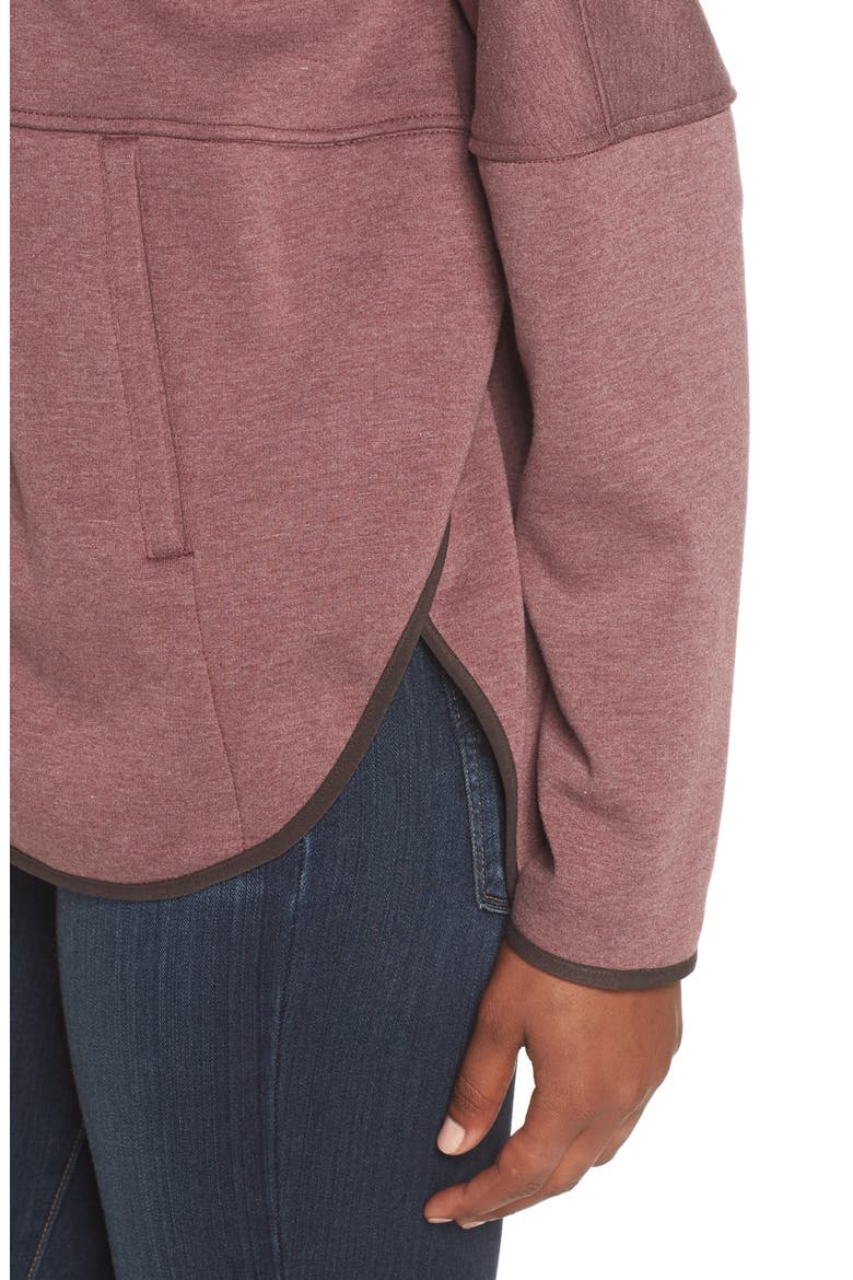 Cozy Slacker Jacket, Alternate, color, FIG HEATHER