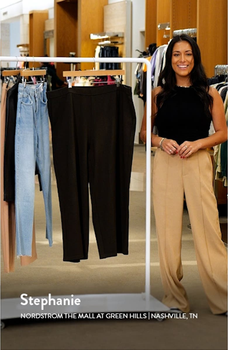 High Waist Crop Wide Leg Pants, sales video thumbnail