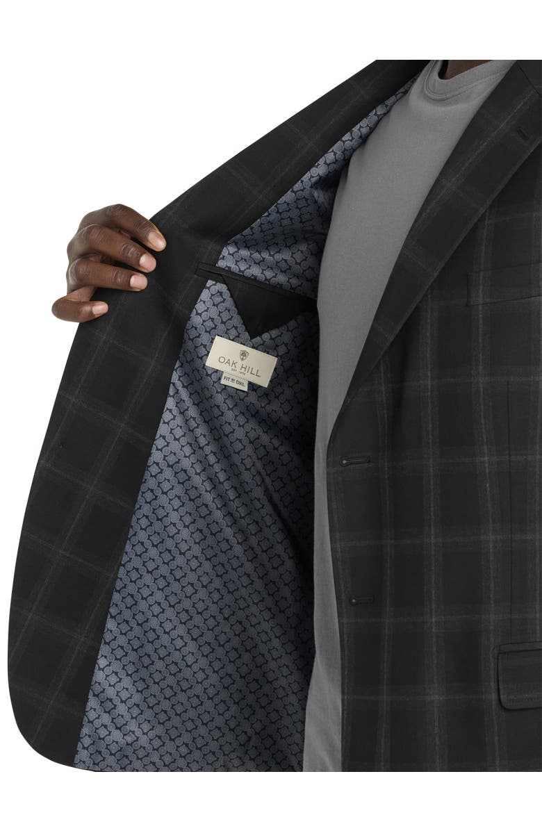 Oak Hill Premium by DXL Windowpane Sport Coat - Executive Cut, Alternate, color, 