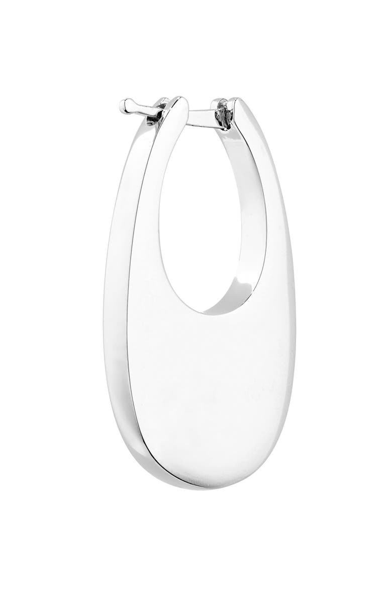 Medium Swipe Earrings, Alternate, color, SILVER