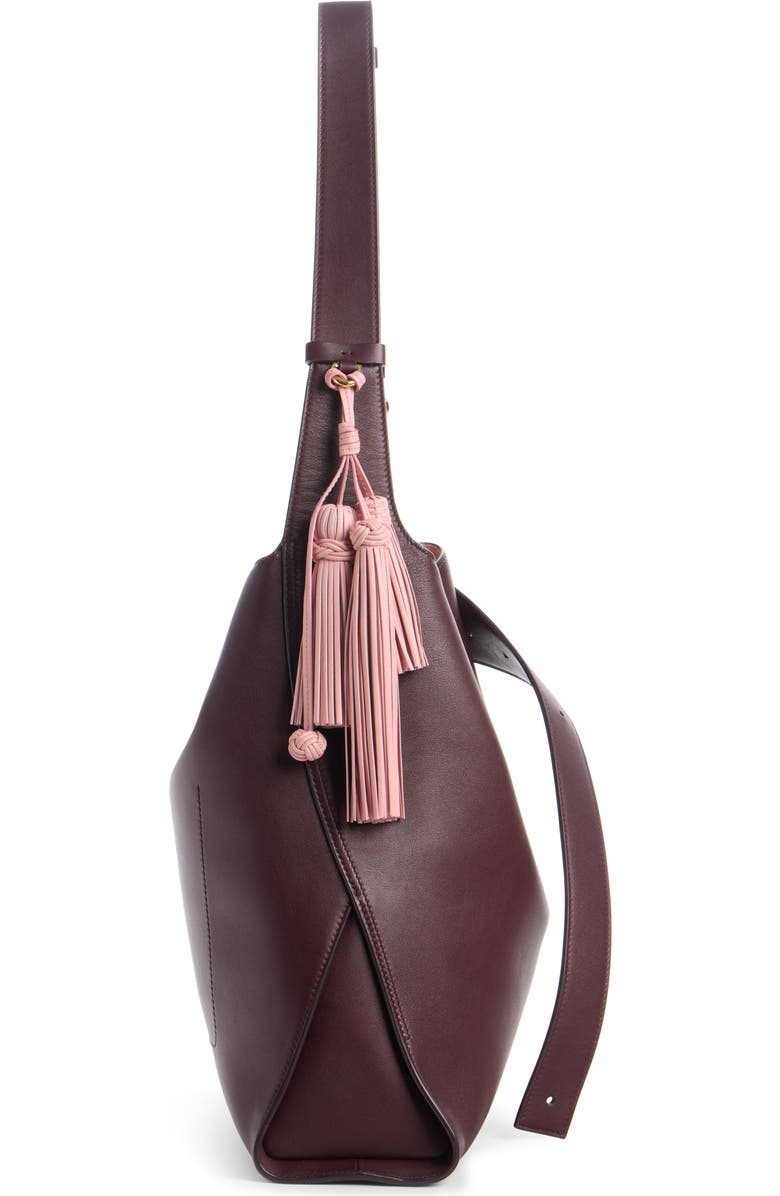 Givenchy Medium Day Leather Hobo Bag, Alternate, color, Burgundy
