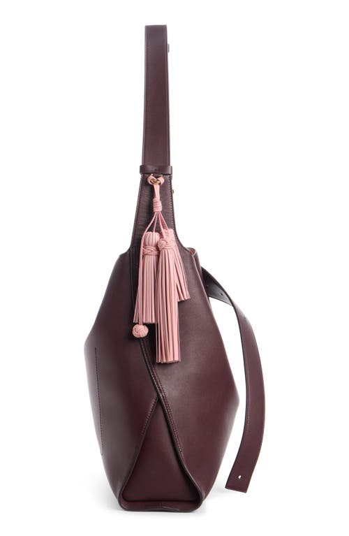 Givenchy Medium Belted Hobo Bag In Leather In Burgundy