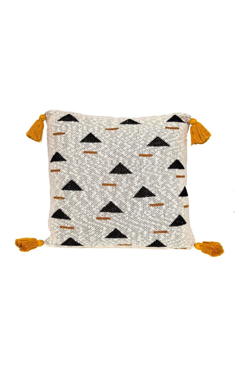 PARKLAND COLLECTION Poki Transitional Beige Throw Pillow, Main, color, Beige