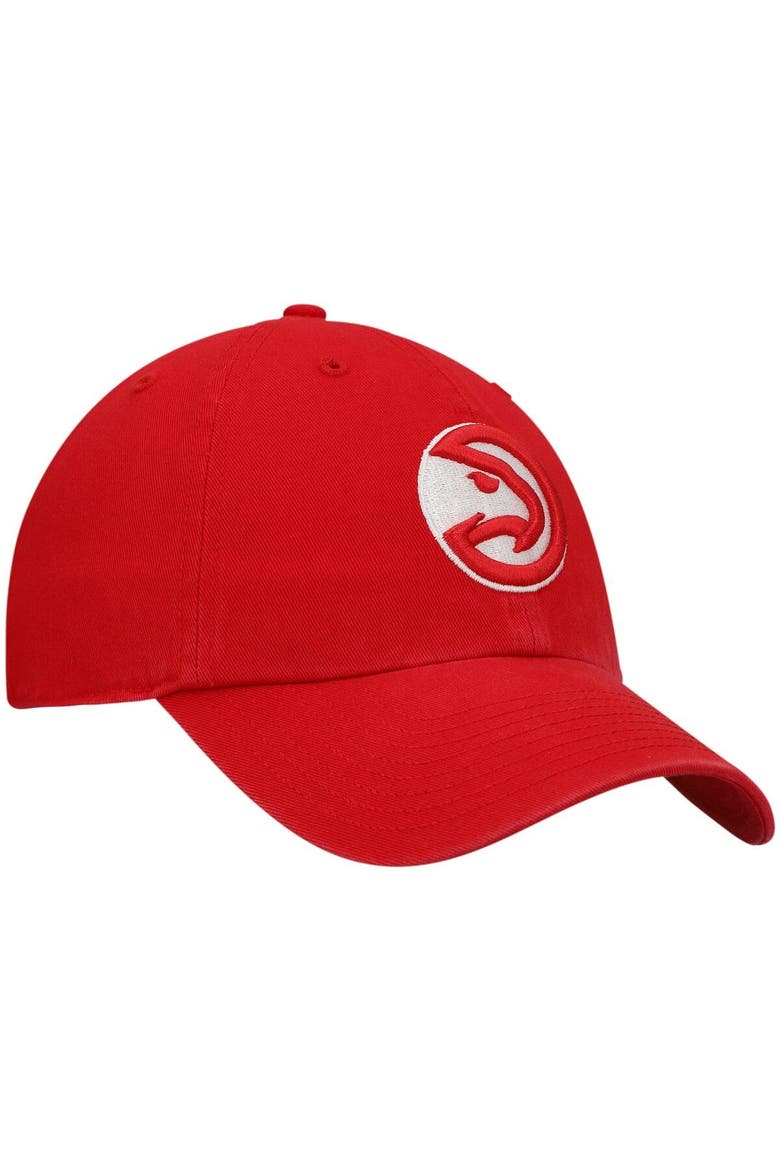 Men's '47 Red Atlanta Hawks Team Clean Up Adjustable Hat, Alternate, color, RED