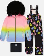 Deux par Deux Play Gradient Jacket & Gummy Bear Pants Two Piece Snowsuit