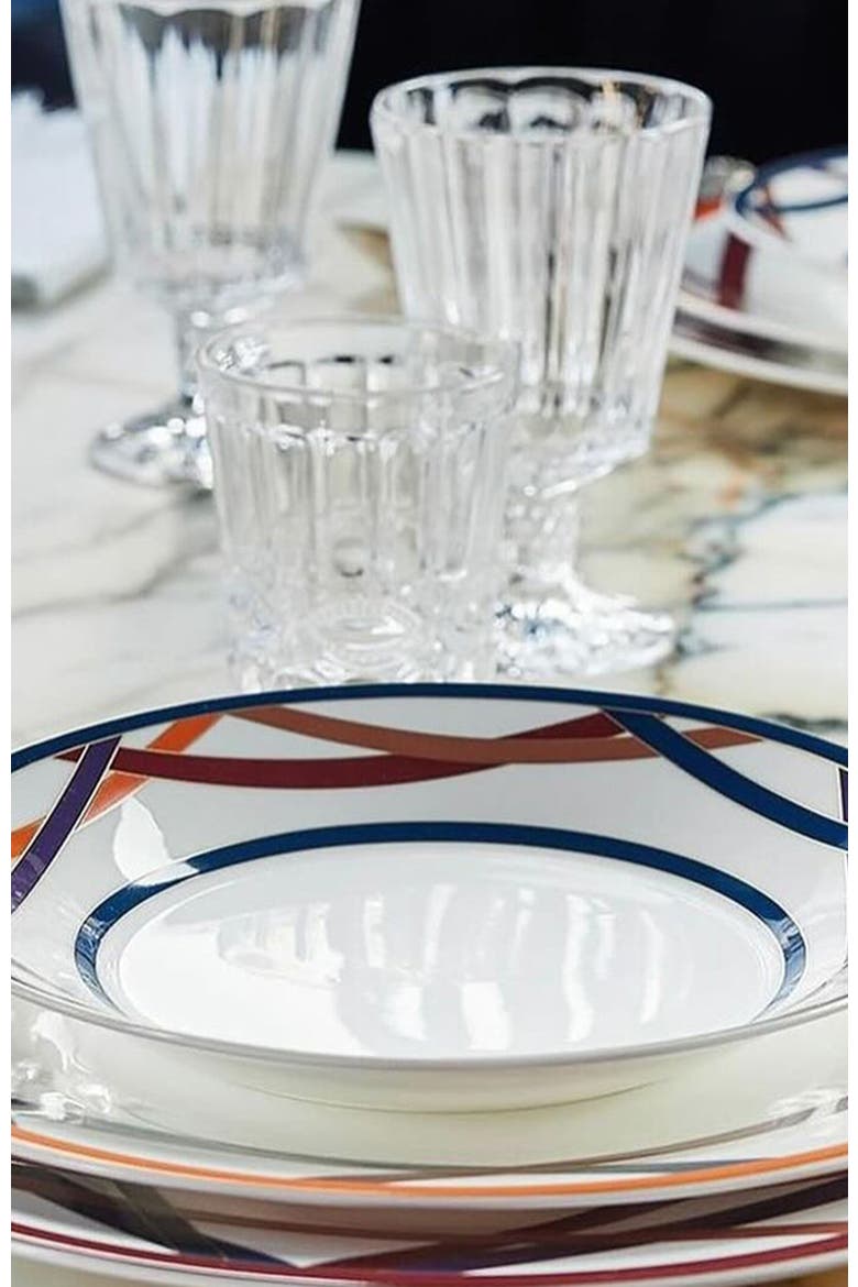 Soup Plates NASTRI Set of 2  Multicolor diam. 8.5", Alternate, color, Multicolor